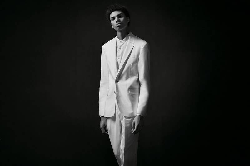 Michael Jackson BOSS Hugo Boss Fall 2018 Capsule Collection suit white t shirt tee king of pop thriller album MJ dance post tee on the wall art print BOSSxMichaelJackson