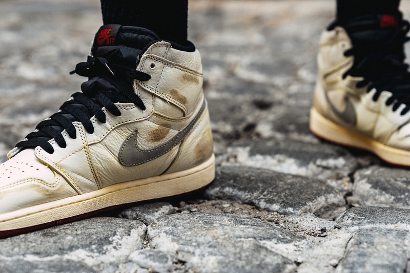 nigel sylvester air jordan 1 hi og nrg 2018 september bmx footwear jordan brand frank cooker bike white red black 3m reflective mini swoosh distress distressed