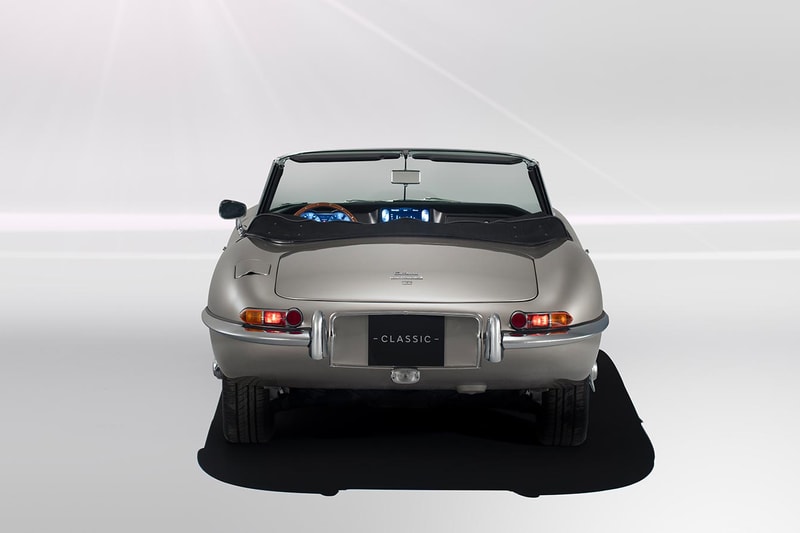 Jaguar E-Type Zero Electric Car Details Purchase Buy New Iconic 1960s Sports Classic Car Inspiration Touchscreen Navigation LED Headlights High-Tech Parts Engine Transmission Battery Pack Automotive