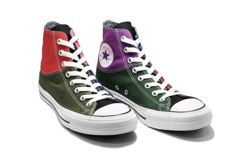 JAM HOME MADE Converse Chuck Taylor Birthstone collaboration all star japan 100 high top color patchwork exclusive october 2018 release date buy purchase sale sell drop info on foot