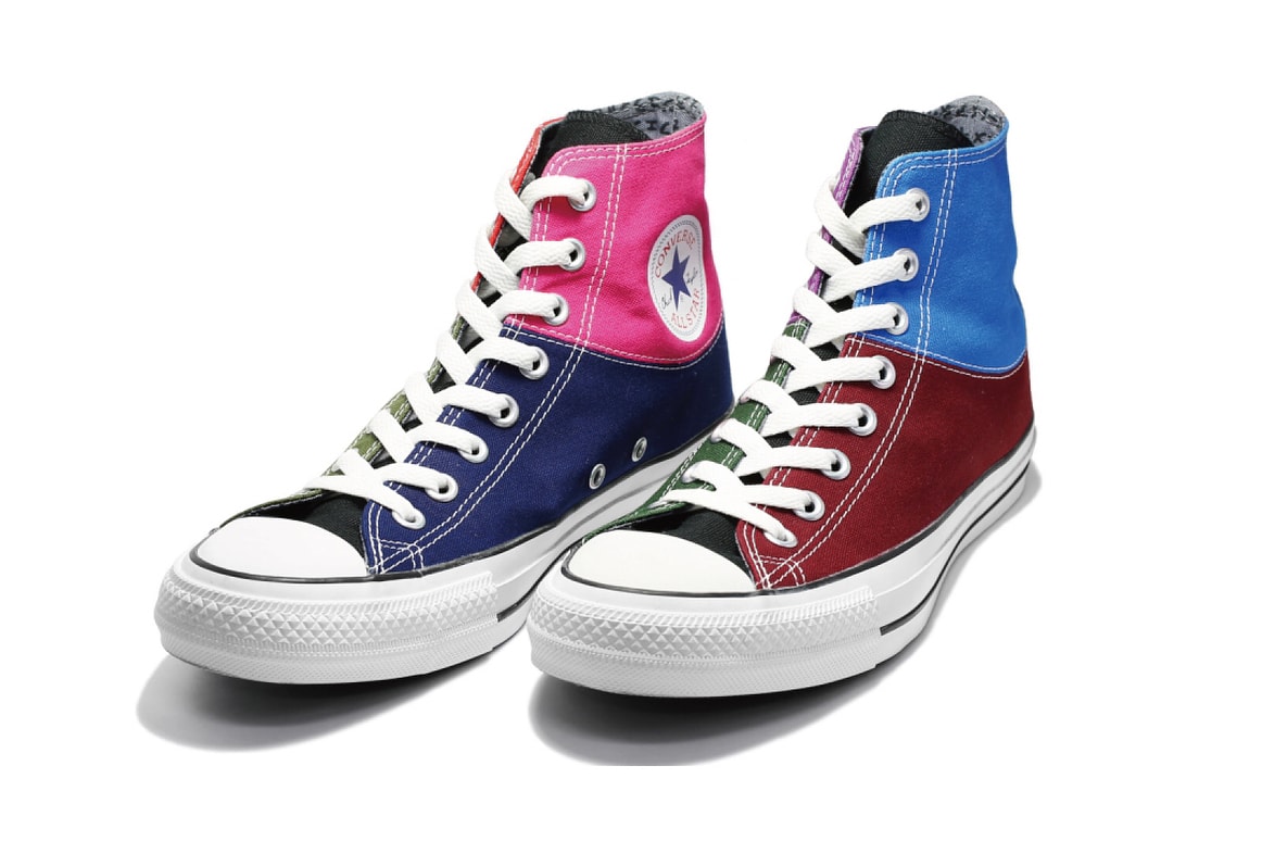 JAM HOME MADE Converse Chuck Taylor Birthstone collaboration all star japan 100 high top color patchwork exclusive october 2018 release date buy purchase sale sell drop info on foot