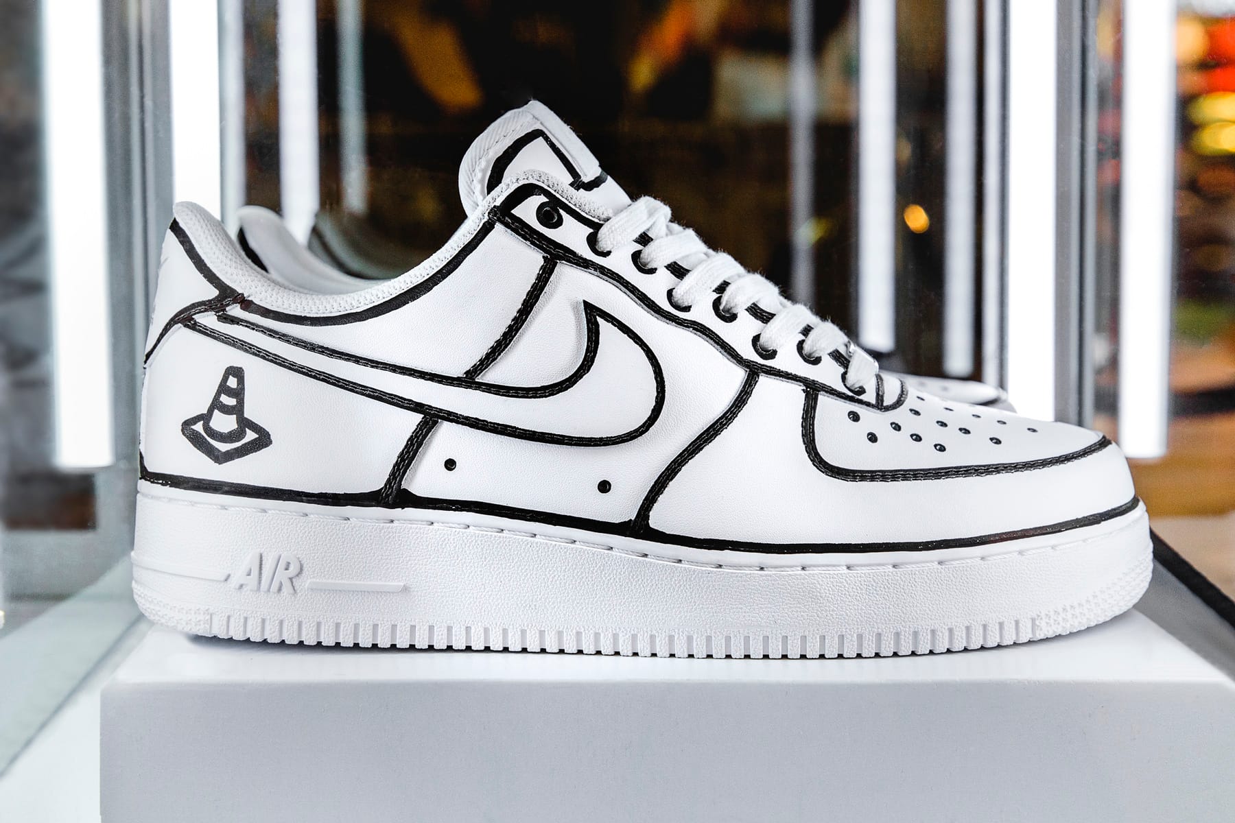 air force 1 sharpie outline
