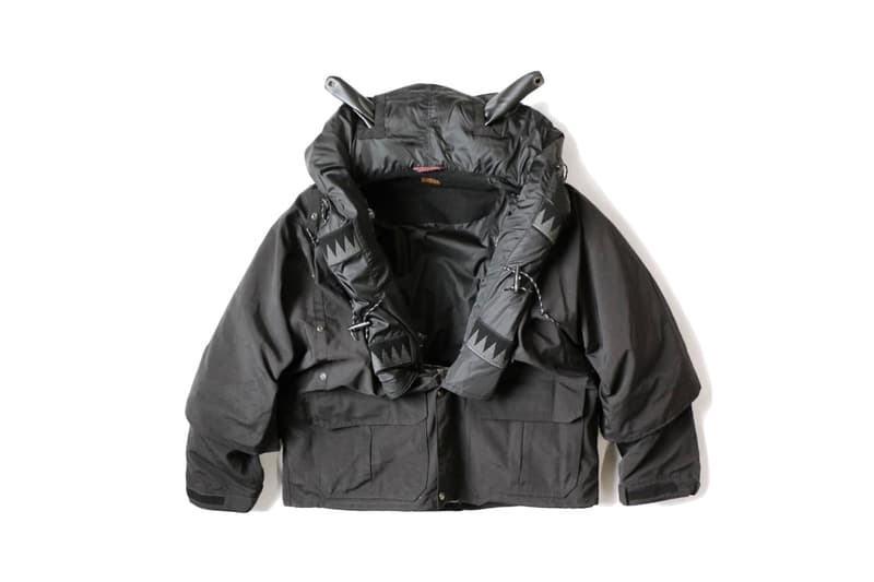 Kaptial Fall Winter 2018 Kamakura Anorak Blouson Black Grey Blue Light