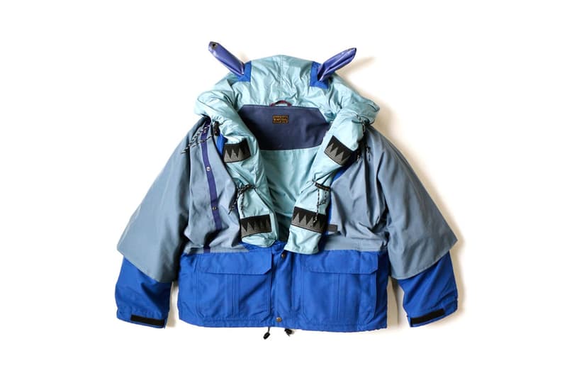 Kaptial Fall Winter 2018 Kamakura Anorak Blouson Black Grey Blue Light