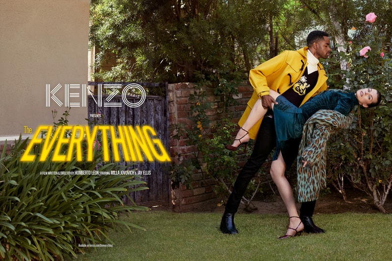 KENZO fall winter 2018 campaign imagery milla jovovich Alexandra Shipp Kodi Smit-McPhee Sasha Frolova Regina Hall Jay Ellis Spike Jonze film Zsela Thomson Leo Reilly movie video teaser september 8 2018 premiere humberto leon La Collection Memento Nº 3. collection the everything drama