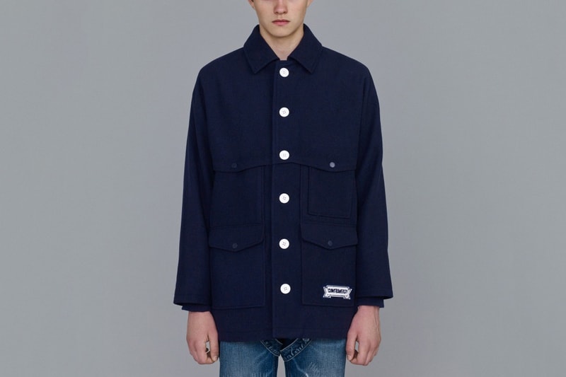 kim jones gu fall winter 2018 2018 collection lookbook dogs jackets coats outerwear tops button ups sweaters pants jeans denim trousers style fashion hats caps bags gloves