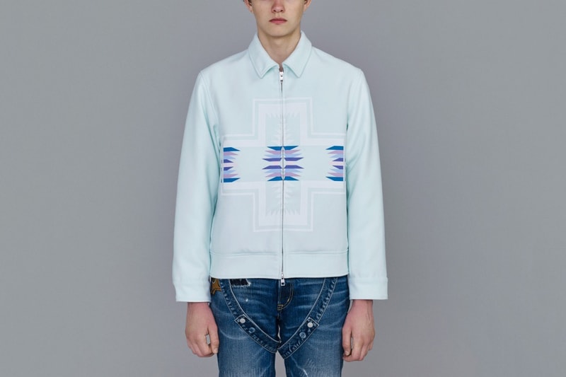 kim jones gu fall winter 2018 2018 collection lookbook dogs jackets coats outerwear tops button ups sweaters pants jeans denim trousers style fashion hats caps bags gloves