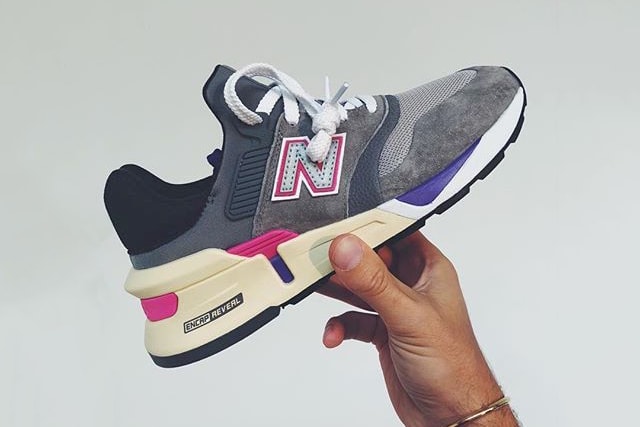 KITH Park x New Balance 997S 997 997.5 kanye west 2009 First Look Ronnie Fieg instagram black purple grey gray pink sneakers shoes new york fashion week nyfw