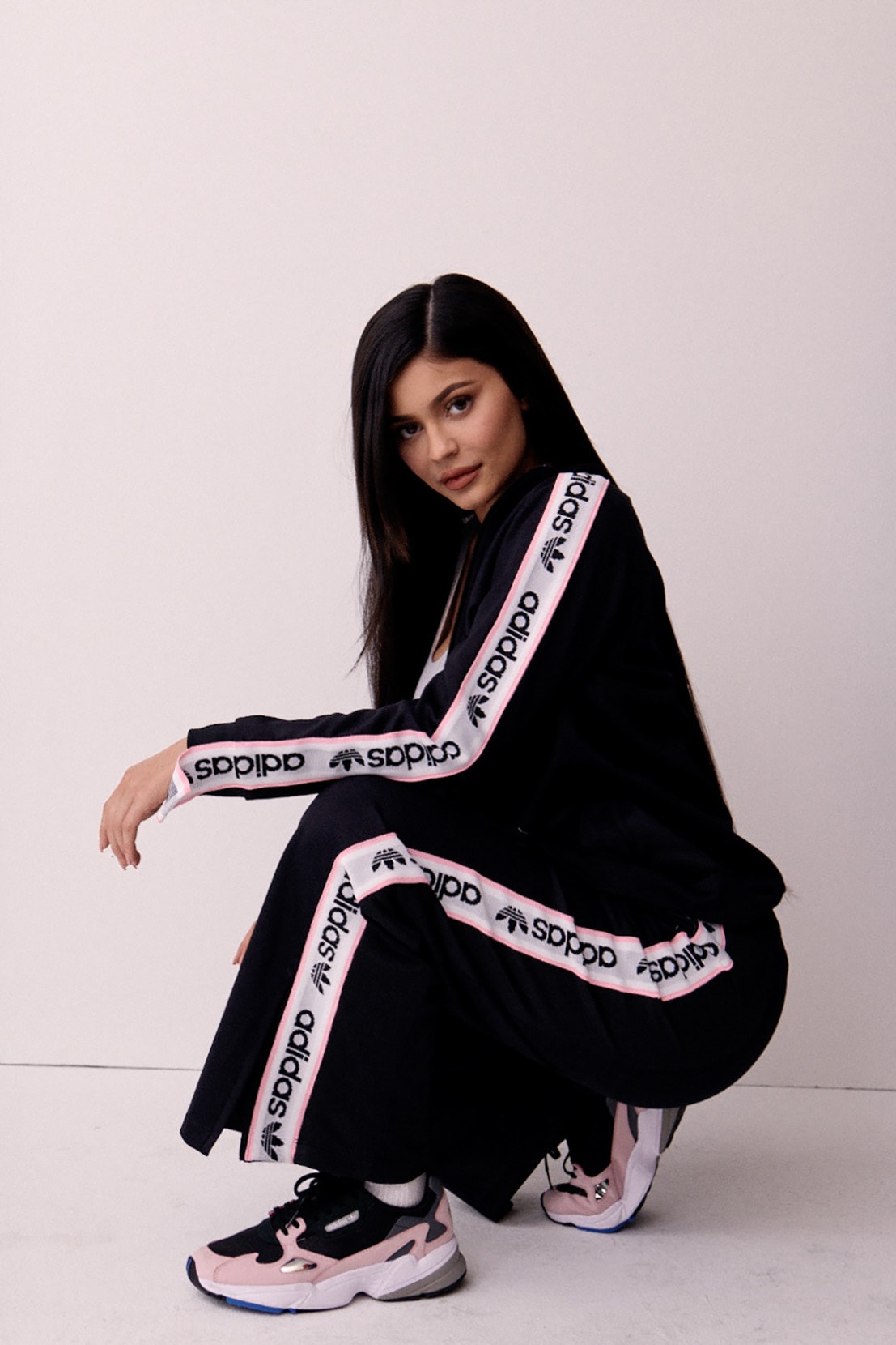 Kylie Jenner adidas Originals Fall/Winter 2018 "Falcon" Campaign Travis Scott Kim Kardashian Kanye West