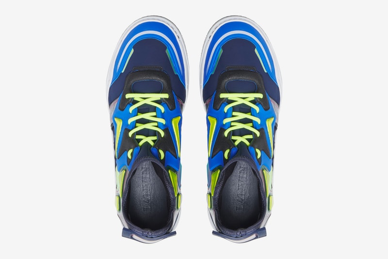 Lanvin Diving sneaker Dark Blue white Light Grey neoprene mid top new colorways pre order release date price info sneakers footwear trainer luxury