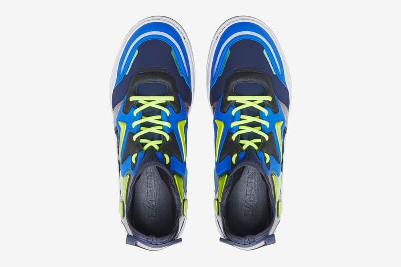 Lanvin Diving sneaker Dark Blue white Light Grey neoprene mid top new colorways pre order release date price info sneakers footwear trainer luxury