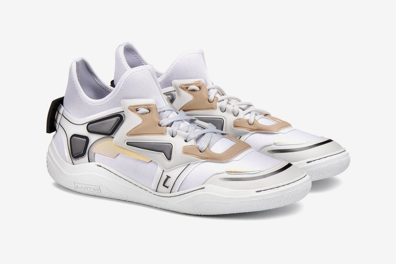 Lanvin Diving sneaker Dark Blue white Light Grey neoprene mid top new colorways pre order release date price info sneakers footwear trainer luxury