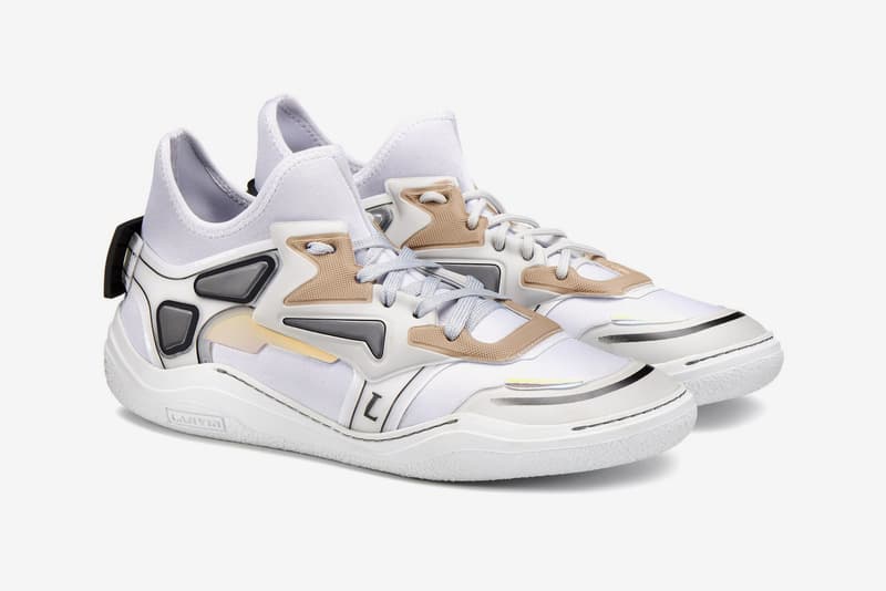 Lanvin Diving sneaker Dark Blue white Light Grey neoprene mid top new colorways pre order release date price info sneakers footwear trainer luxury