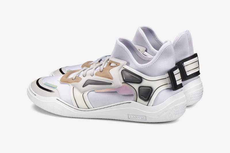 Lanvin Diving sneaker Dark Blue white Light Grey neoprene mid top new colorways pre order release date price info sneakers footwear trainer luxury