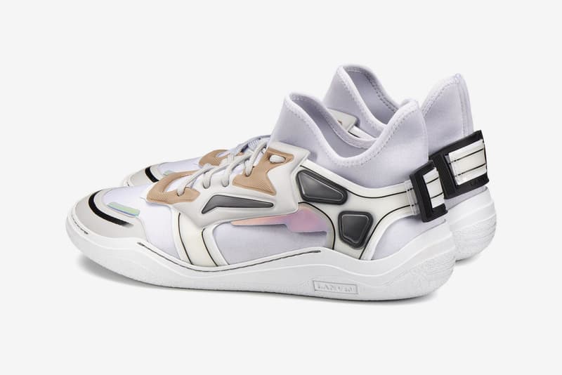 Lanvin Diving sneaker Dark Blue white Light Grey neoprene mid top new colorways pre order release date price info sneakers footwear trainer luxury