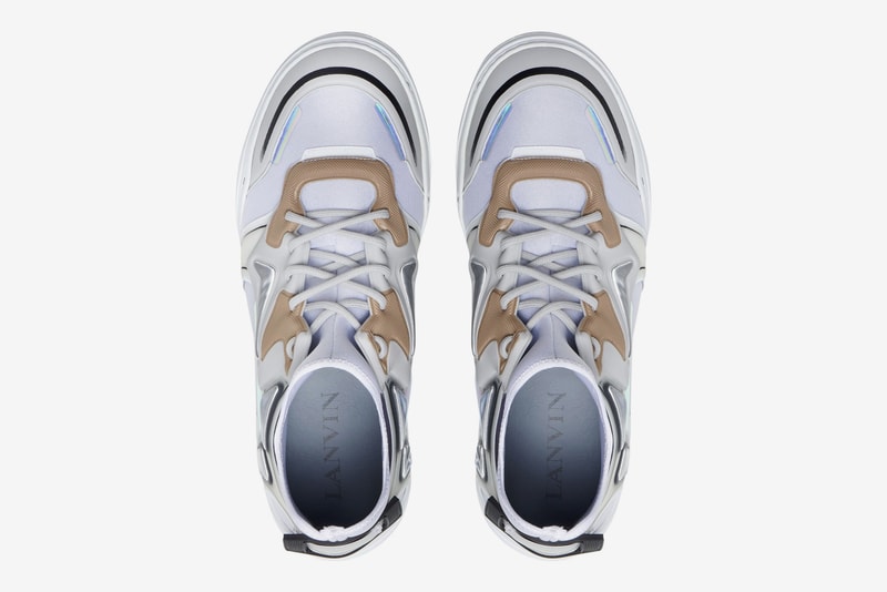 Lanvin Diving sneaker Dark Blue white Light Grey neoprene mid top new colorways pre order release date price info sneakers footwear trainer luxury