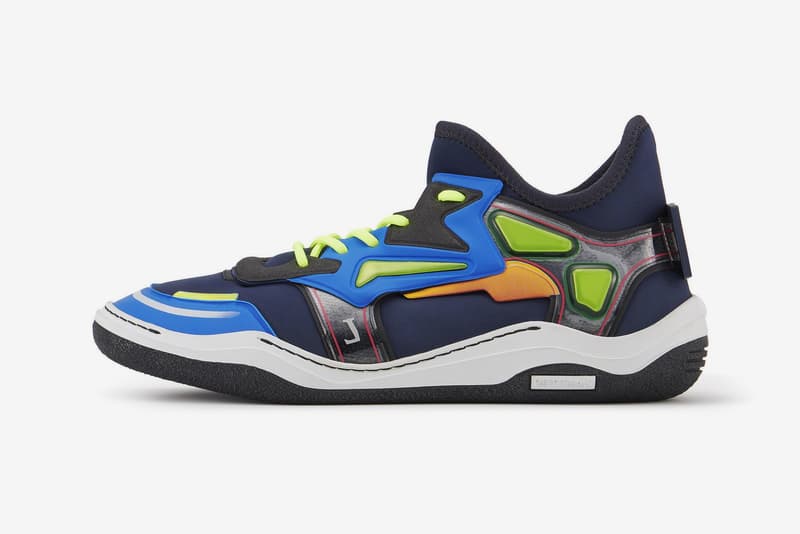 Lanvin Diving sneaker Dark Blue white Light Grey neoprene mid top new colorways pre order release date price info sneakers footwear trainer luxury