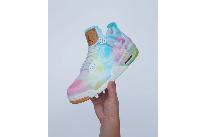 Larry Luk Gives the Levi&#039;s® x Air Jordan 4 a Vintage Tie-Dye Look
