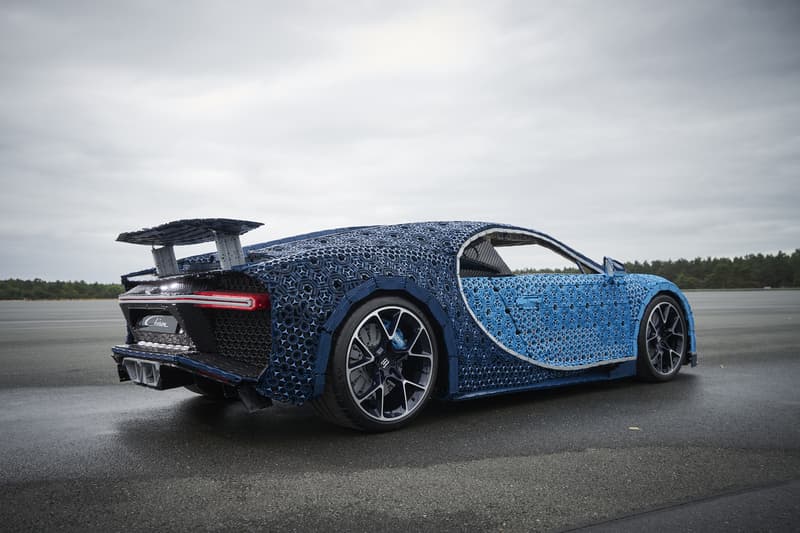 LEGO Technic Bugatti Chiron Life Size Model Blue Drivable