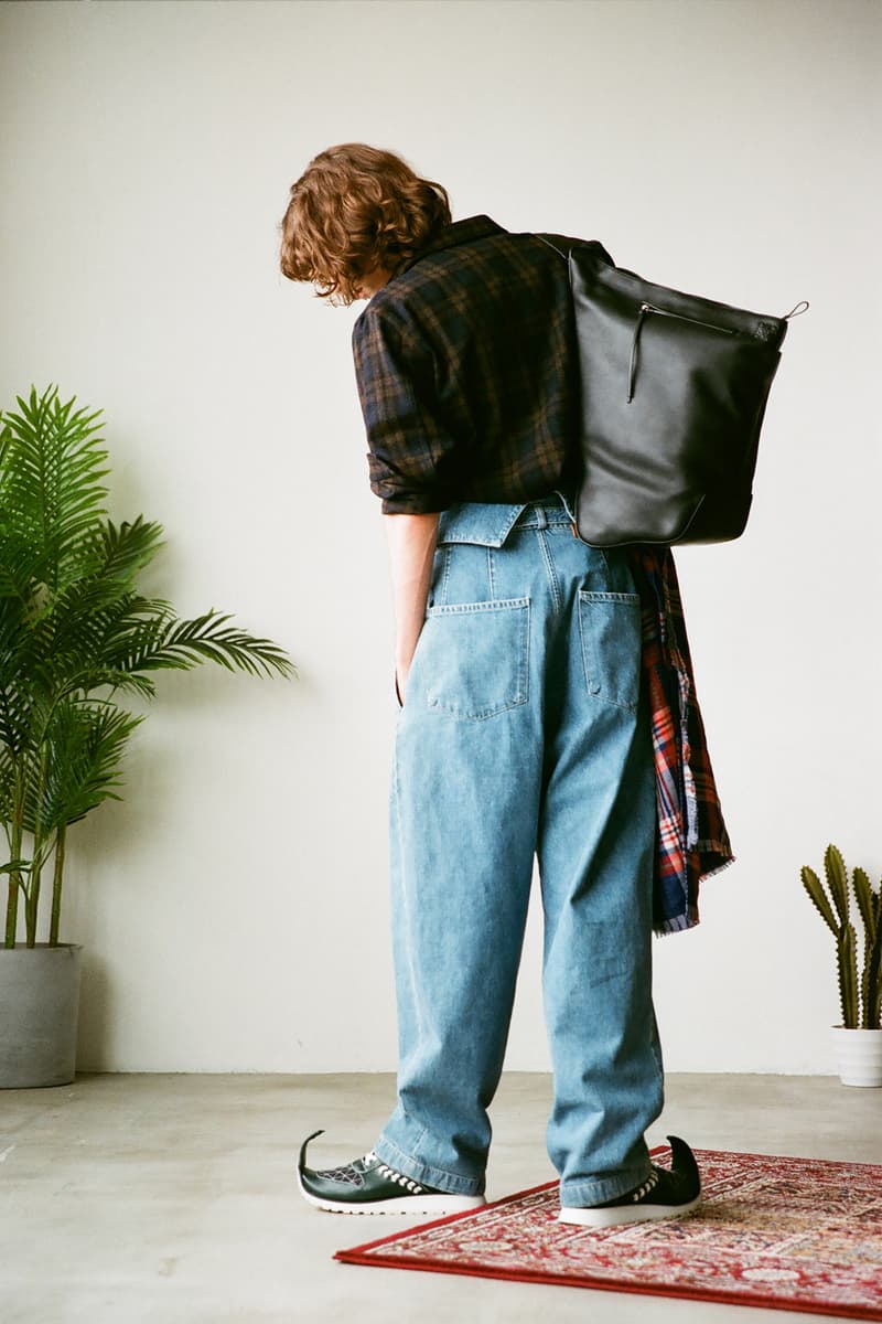 LOEWE Fall/Winter 2018 Jonathan JW Anderson Editorial Dinosaur Forest Green Rope Anagram Sweatshirt Beige Shoes Trainers Sneakers Kicks Fashion Clothing Cop Purchase Buy Available HBX