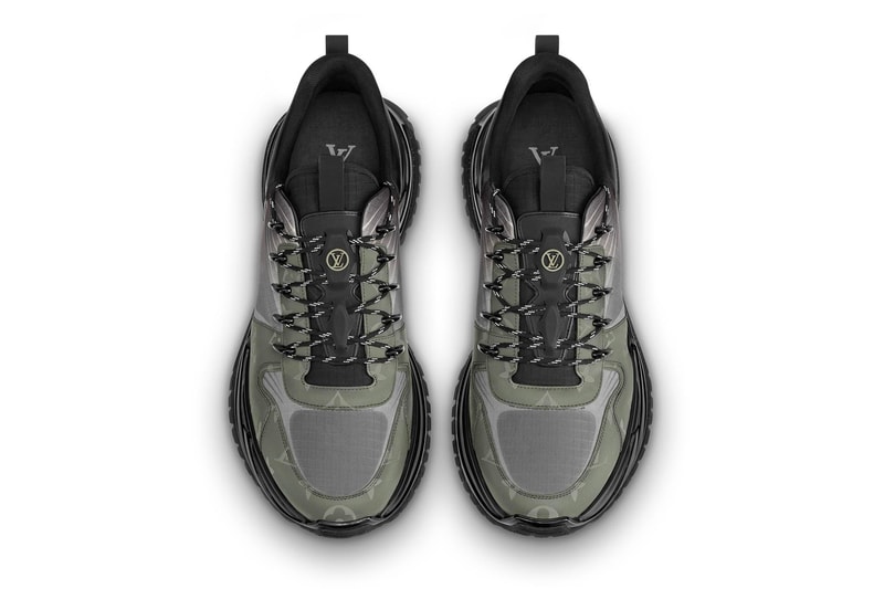 Louis Vuitton Run Away Pulse Sneaker Release Silver Grey Monogram Titanium finish White Orange Fluo canvas Yellow Python leather