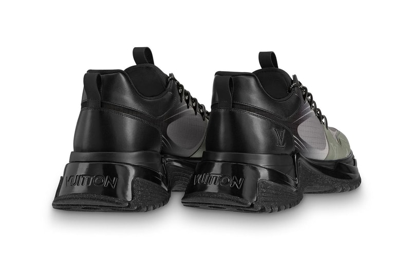 Louis Vuitton Run Away Pulse Sneaker Release Silver Grey Monogram Titanium finish White Orange Fluo canvas Yellow Python leather
