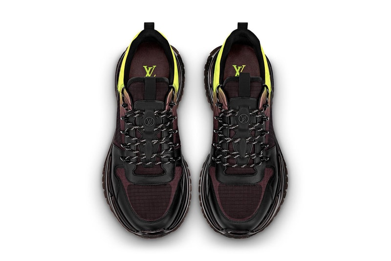 Louis Vuitton Run Away Pulse Sneaker Release Silver Grey Monogram Titanium finish White Orange Fluo canvas Yellow Python leather