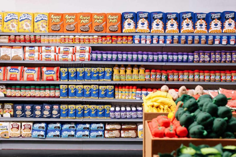 Lucy Sparrow Displays 31,000 Felt Groceries Inside LA Supermarket Installation