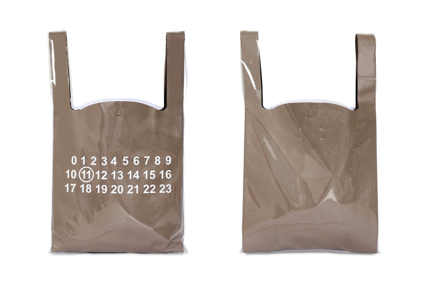 Maison Margiela Fall Winter 2018 PVC Tote Bags leather black white brown release info accessories