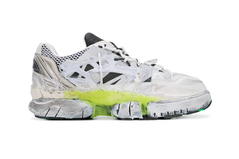 Maison Margiela Fusion Sneaker white yellow green release info john galliano