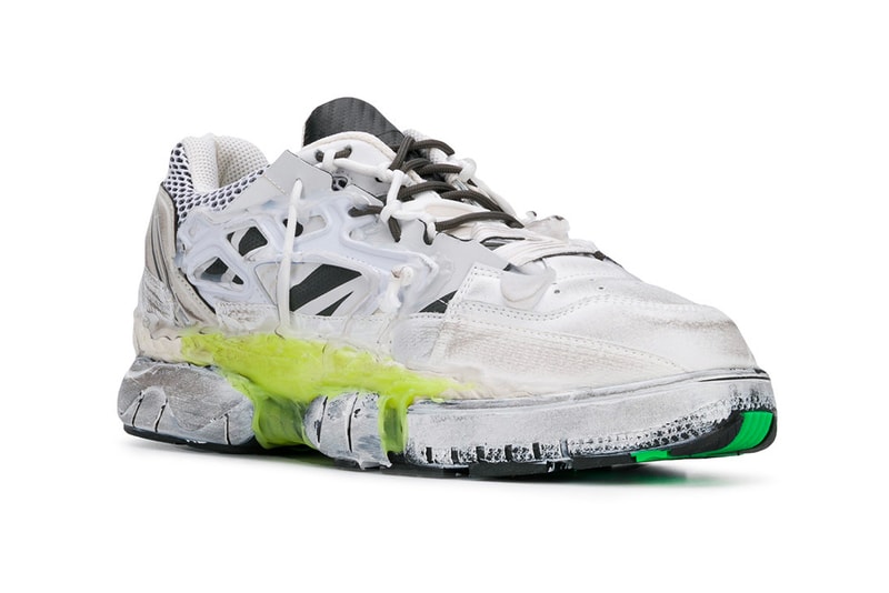 Maison Margiela Fusion Sneaker white yellow green release info john galliano