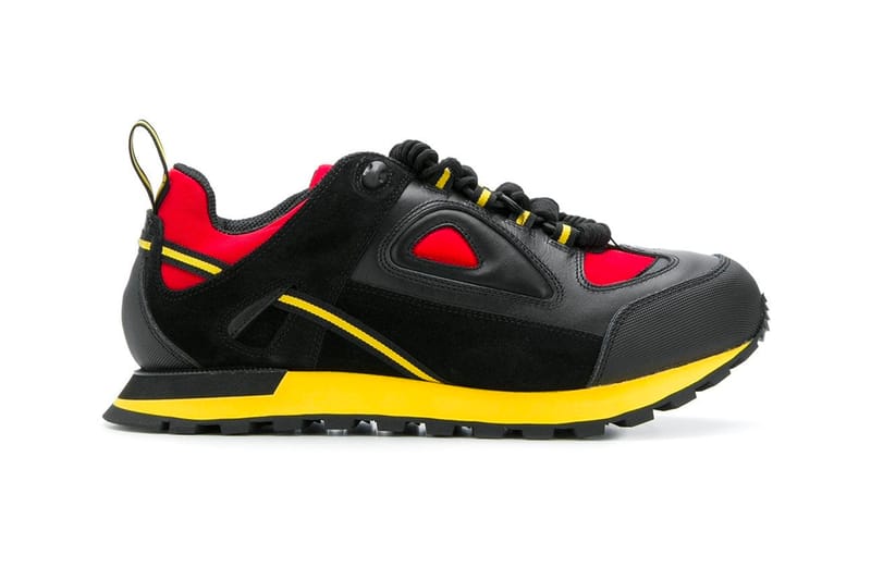 yellow black sneakers