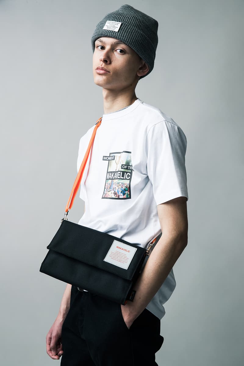 MAKAVELIC Fall Winter 2018 Collection Lookbook bags accessries outerwear jackets pullovers shirts