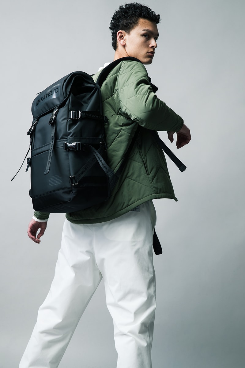MAKAVELIC Fall Winter 2018 Collection Lookbook bags accessries outerwear jackets pullovers shirts