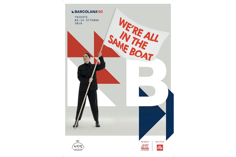Marina Abramović Barcalona Regatta Poster Design Trieste Italy Paolo Polidori lega party