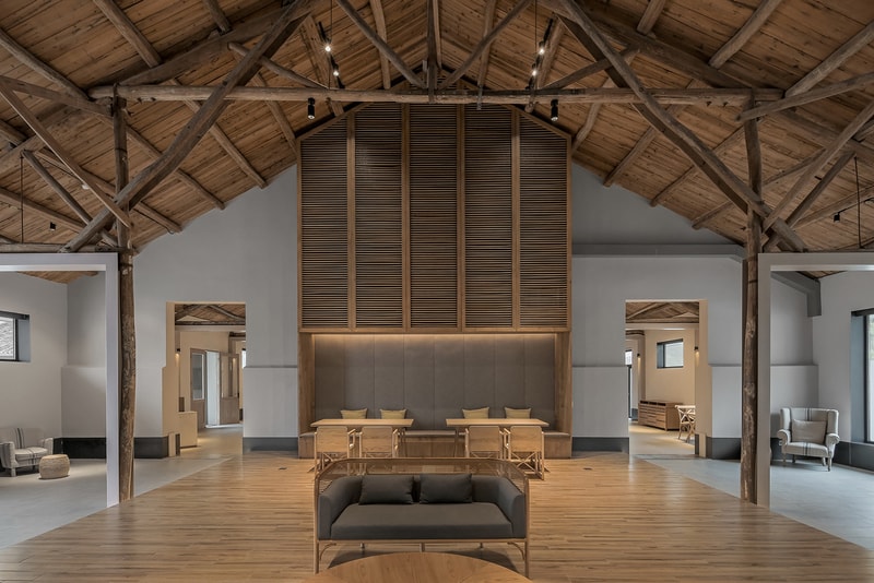 Miya LOSTVILLA Huchen Barn Resort Ares Partners Huchenxiang Ninghai Ningbo Zhejiang China Hotel Modern Interior Exterior Mountainous Landscape