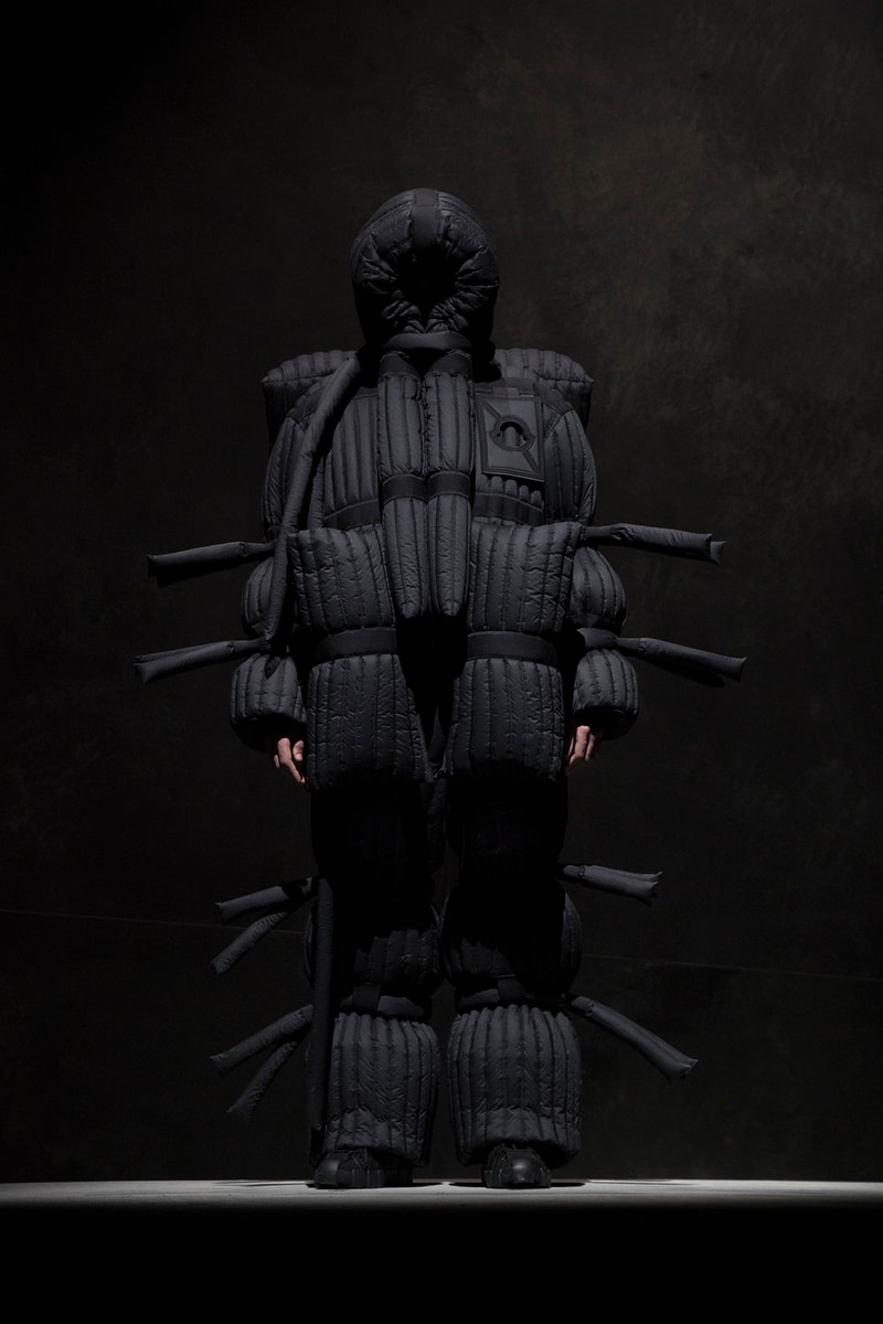 Craig green moncler genius 5 lookbook imagery closer look details release date drop info closer look collaboration collection puffer jacket down
