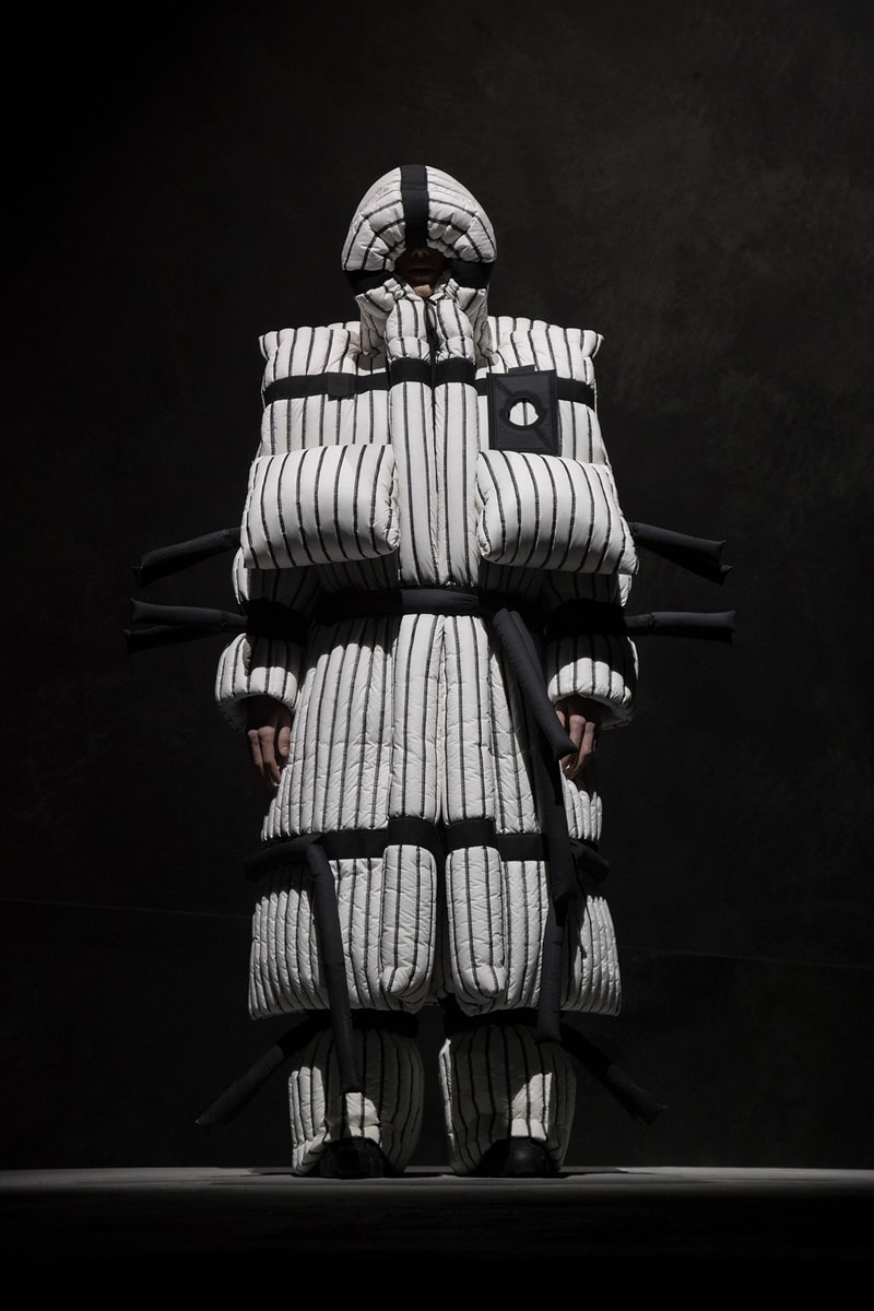 Craig green moncler genius 5 lookbook imagery closer look details release date drop info closer look collaboration collection puffer jacket down