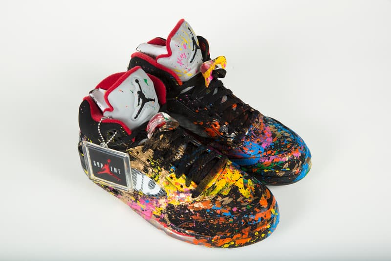 mr brainwash blitz dj am handpainted sneakers custom shoes