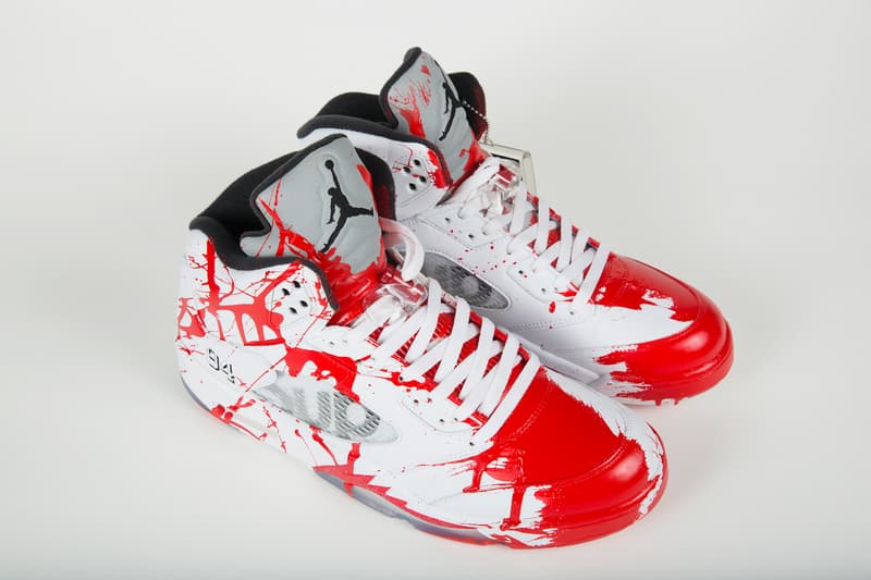 mr brainwash blitz dj am handpainted sneakers custom shoes