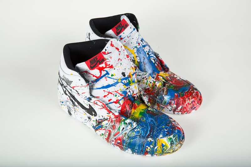 mr brainwash blitz dj am handpainted sneakers custom shoes