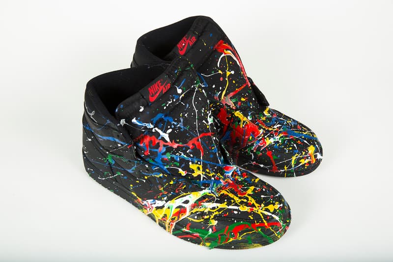 mr brainwash blitz dj am handpainted sneakers custom shoes