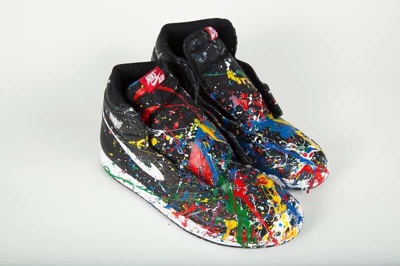 mr brainwash blitz dj am handpainted sneakers custom shoes