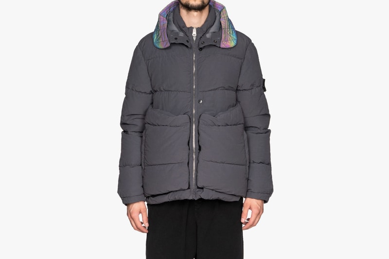 Naslan Light Garment Dyed Real Down Vest Jacket Grey Black Panels Fall Winter 2018 Errolson Hugh