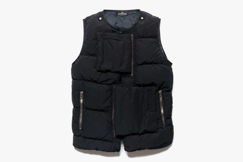 Naslan Light Garment Dyed Real Down Vest Jacket Grey Black Panels Fall Winter 2018 Errolson Hugh