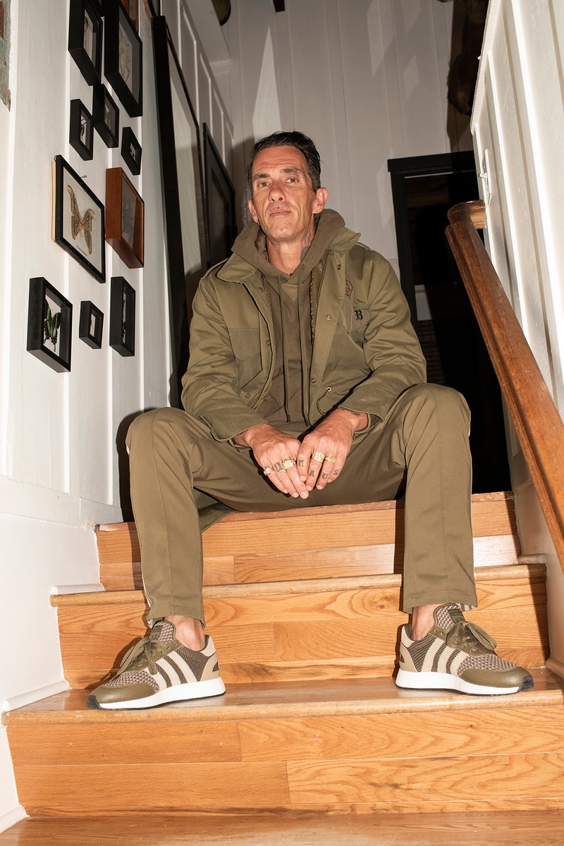 NEIGHBORHOOD adidas Originals Fall Winter 2018 lookbook cali thornhill dewitt la los angeles shinsuke takizawa japan collaboration collection official look drop release date info kamanda tracksuit sneaker september 1 2018 Stan Smith I-5923 graphics