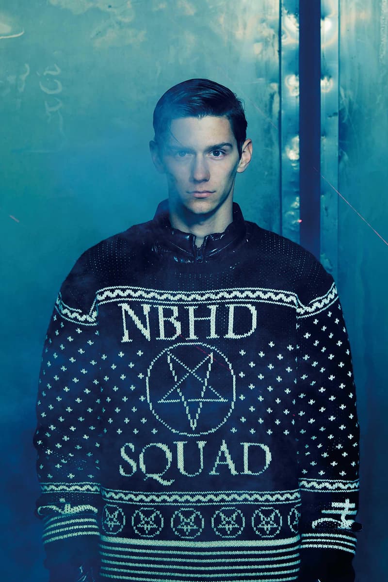 NEIGHBORHOOD Fall Winter 2018 Lookbook collection shinsuke takizawa japan this machine kills fascists racists kill the death team cold weather mans field squad old joe co collaboration sculpture ceramic incense