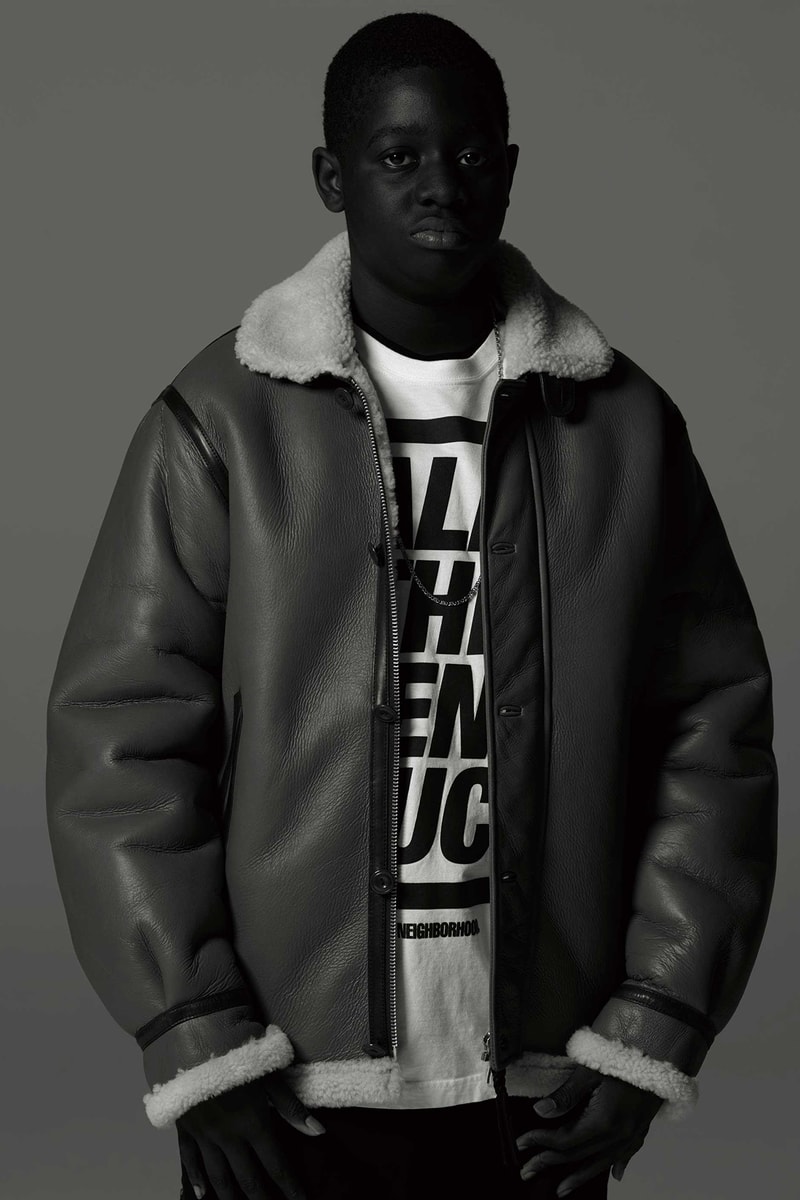 NEIGHBORHOOD Fall Winter 2018 Lookbook collection shinsuke takizawa japan this machine kills fascists racists kill the death team cold weather mans field squad old joe co collaboration sculpture ceramic incense