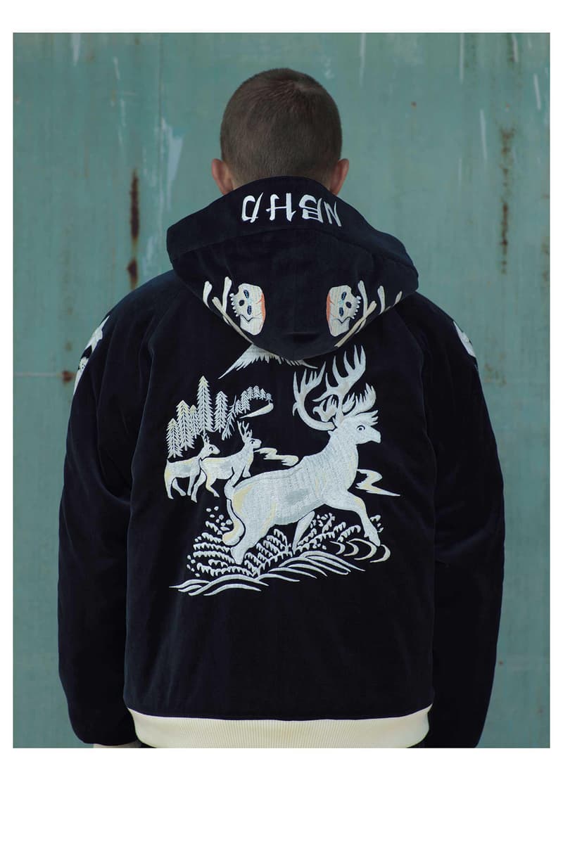 NEIGHBORHOOD Fall Winter 2018 Lookbook collection shinsuke takizawa japan this machine kills fascists racists kill the death team cold weather mans field squad old joe co collaboration sculpture ceramic incense