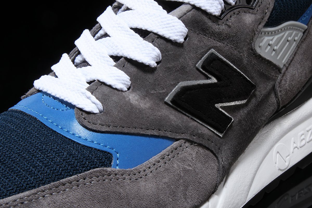 New Balance 998 Made in USA Shoe Details Cop Purchase Buy Trainers Footwear Sneakers America Grey Blue